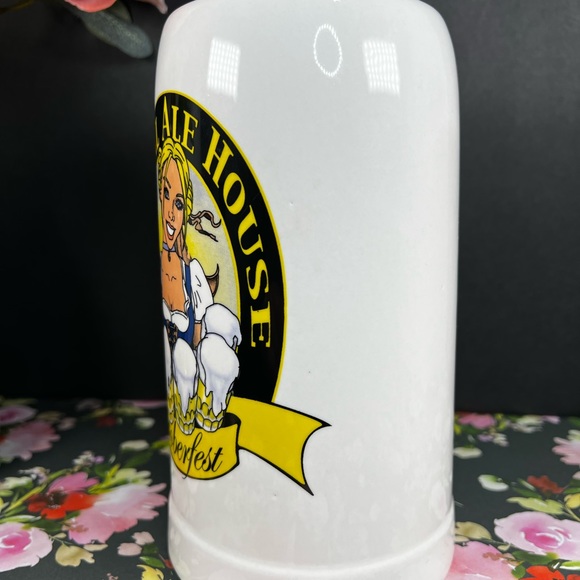 Capital Ale House Oktoberfest Ceramic Beer Stein 1 Liter Mug , A pretty waitress - Picture 7 of 12